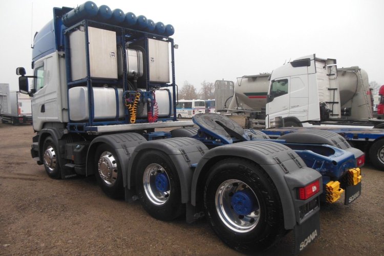 SCANIA 16 R 580, V8, 8X4, 164.000 KG, TO
