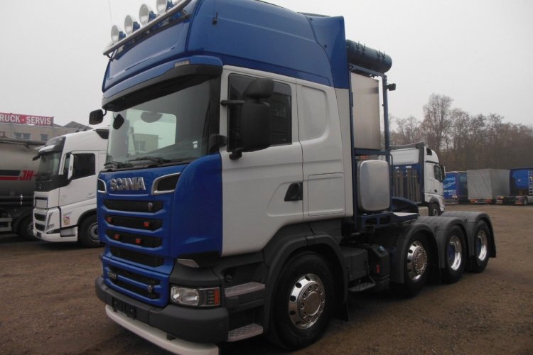SCANIA 16 R 580, V8, 8X4, 164.000 KG, TO