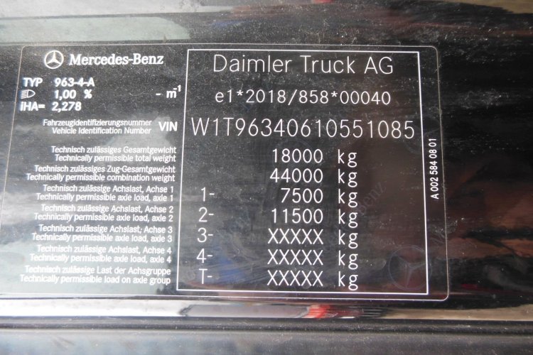 MERCEDES-BENZ Actros 1848, LowDeck, GIGA SPACE