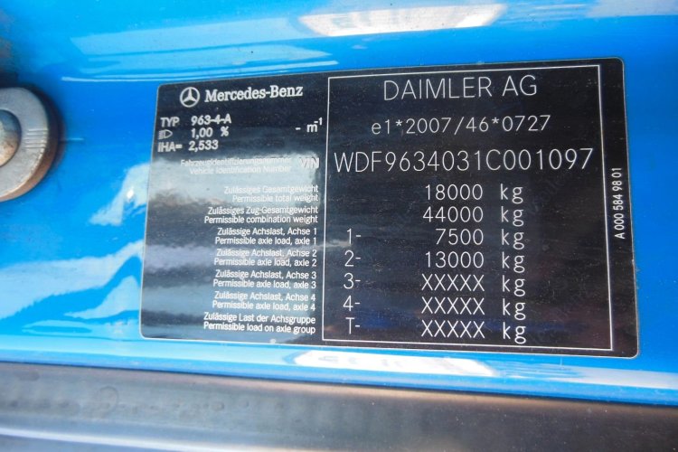 MERCEDES-BENZ 1845 Actros