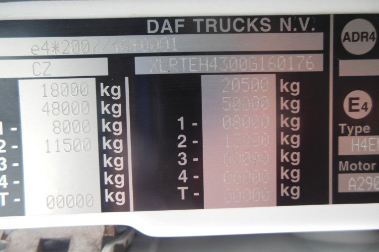 DAF XF 106.510 SSC, MANUÁL, RETARDÉR