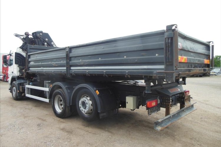 Volvo FM 410, 6x2, sklápěč S3, Hiab 211