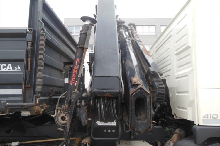 Volvo FM 410, 6x2, sklápěč S3, Hiab 211