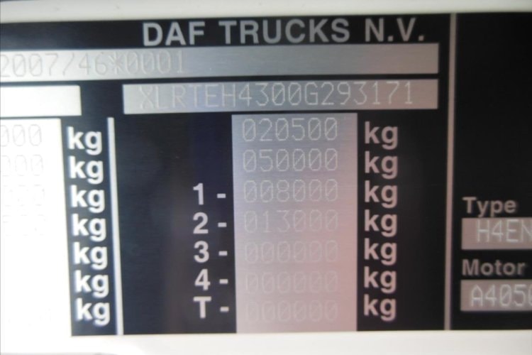DAF XF 106.480 SC, Standart
