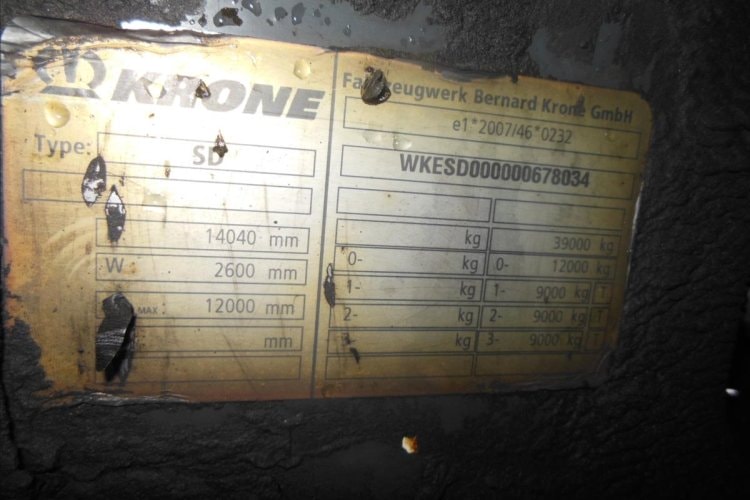 Krone SD, COOL LINER, Dvoupatro návěs pro nákladní