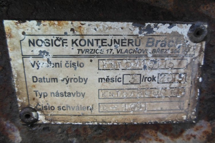 Iveco EuroCargo 120E21, hákový nosič kontejnerů