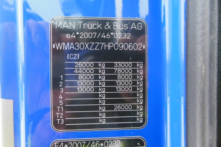 Man TGX 33.580, 6x4, Retarder, Hydraulika, Souprava 120 TUN!!!