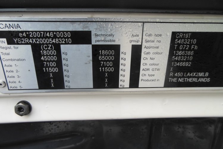 Scania R450, Retarder, Nezávislá klima, Komplet vzduch!