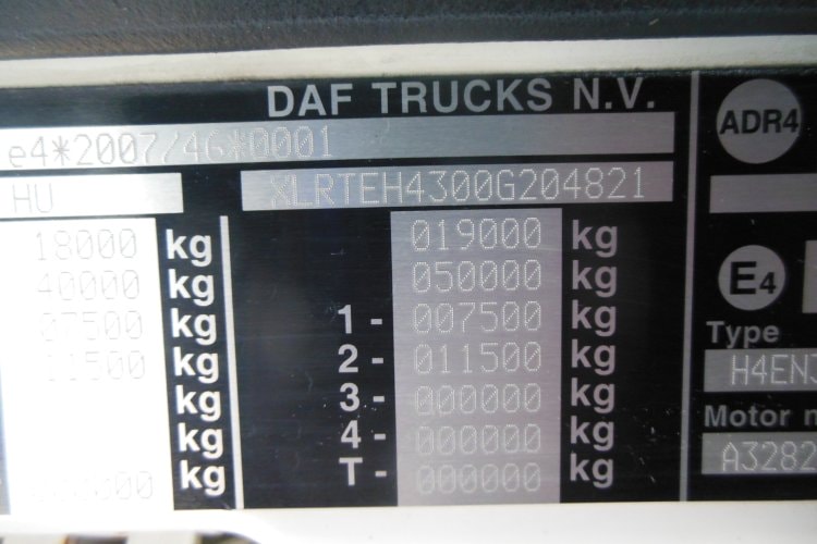Daf XF 106.480 SSC, LowDeck, Nezávislá klima, Nové tacho GEN2