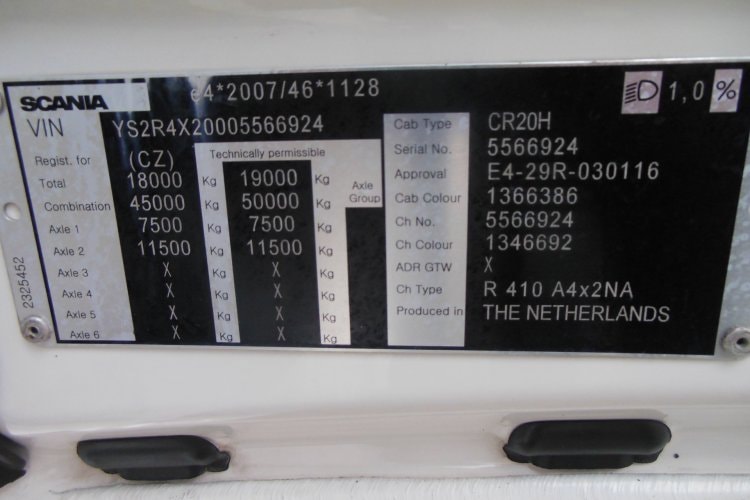 Scania R410, Retarder, Nezávislá klima, Nové tacho GEN 2, TOP!