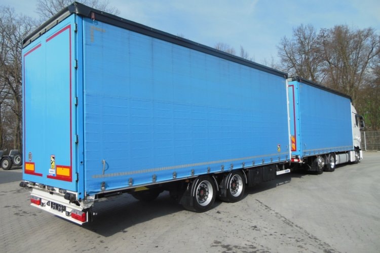 Renault T520, 6x2, Průjezdná velkoobjemová souprava 120m3, TOP STAV!!