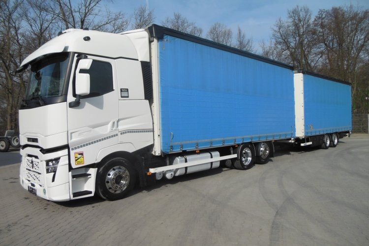 Renault T520, 6x2, Průjezdná velkoobjemová souprava 120m3, TOP STAV!!