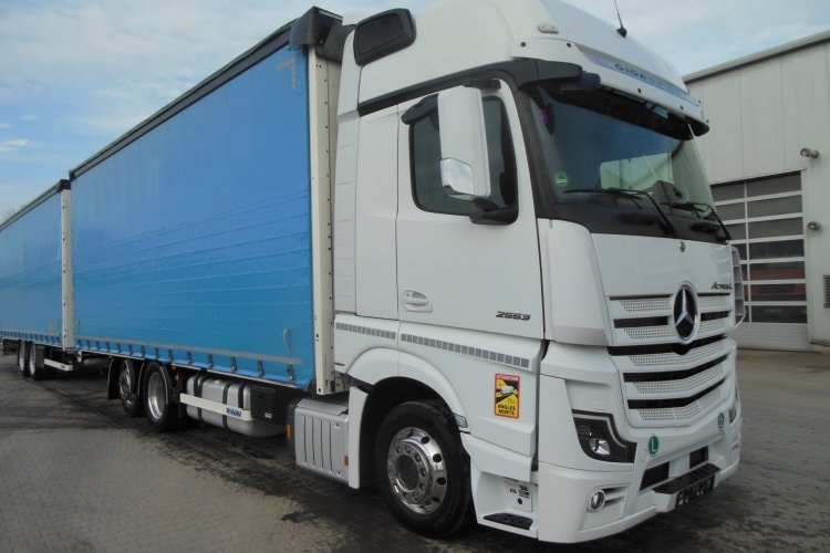 Mercedes Benz Actros 2553, 6x2, Průjezdná souprava 120m3, TOP STAV!!