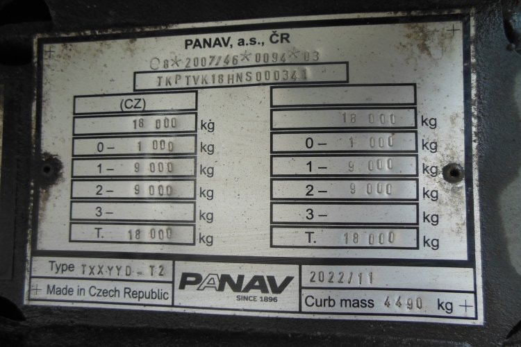 Mercedes Benz Actros 2553, 6x2, Průjezdná souprava 120m3, TOP STAV!!