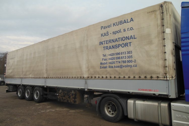 Schwarzmüller SPA 3/E, SAF, Bočnice, Shrnovačka, Zvedací náprava