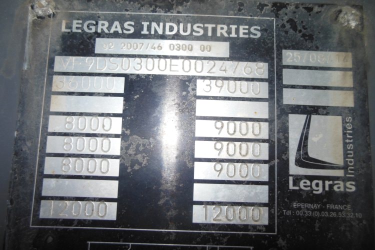 LEGRAS SBS 2220, 2x zvedací náprava