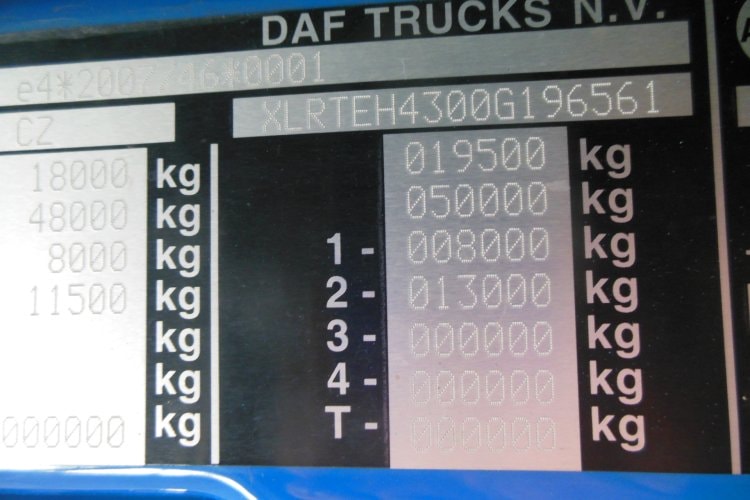 DAF XF 106.480 SSC, Standard, Unabhängige Klimaanlage, Tacho GEN 2
