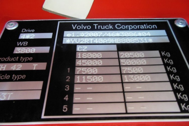 Volvo FH 13/500, ADR