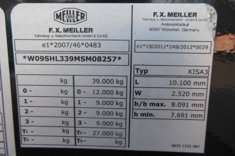 Meiller KISA 3, 29m3, Termo - Izolovaná