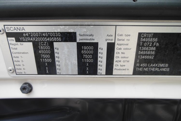 Scania R 450, LowDeck, Retarder, Independent Air Conditioning, WITHOUT EGR