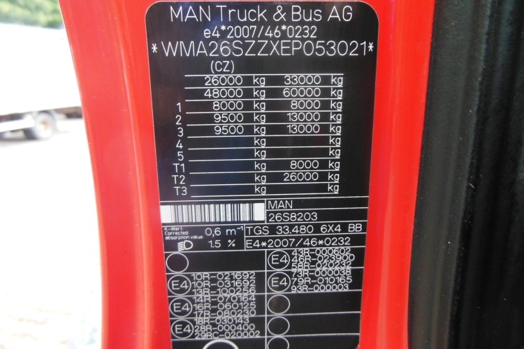 Man TGS 33.480 BB, 6x4, Retarder, Bordmatic