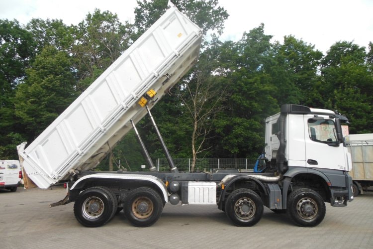 Mercedes Benz 4151 Arocs, 8x6, Meiller, Bordmatic, závěs
