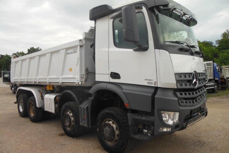 Mercedes Benz 4151 Arocs, 8x6, Meiller, Bordmatic, závěs