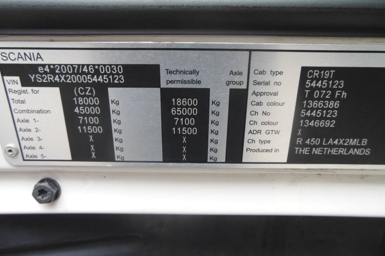 Scania R450, Retarder, Nezávislá klima, Komplet na vzduchu, BEZ EGR!!!