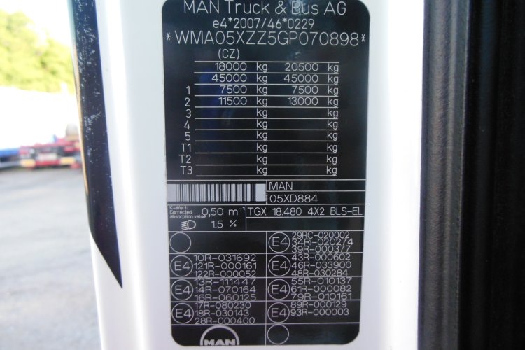Man TGX 18.480, Retarder, Hydraulika