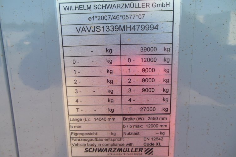 Schwarzmüller S1, 93m3