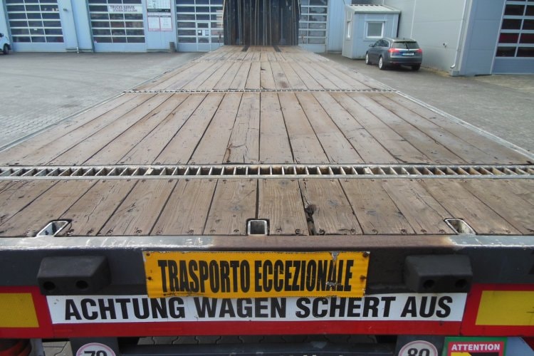 Schwarzmüller S1, Plato, Roztahovací o 4 m, Natáčecí náprava, Zvedací náprava