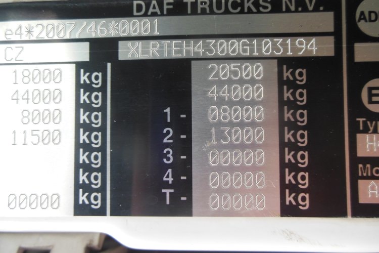 Daf XF 106.510 SSC, Standart