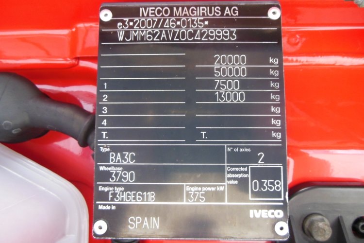 Iveco S-WAY 510, Hydraulika, Retarder, Nezávislá klima, ALU disky, Tacho GEN 2