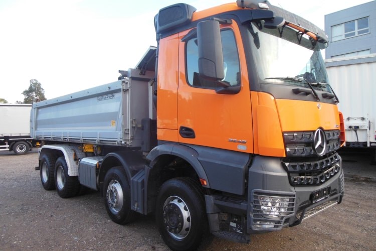 Mercedes Benz Arocs 3248, 8x4, Meiller, Bordmatic, Závěs