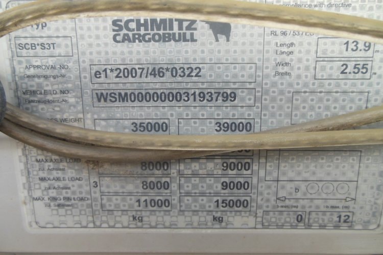 Schmitz SCS 24/L, Zvedací náprava