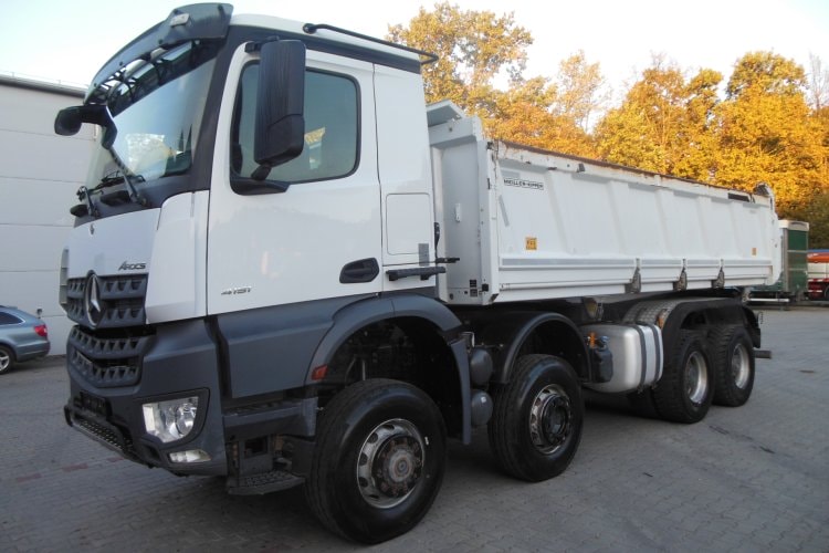 Mercedes Benz 4151 Arocs, 8x6, Meiller, Bordmatic, závěs