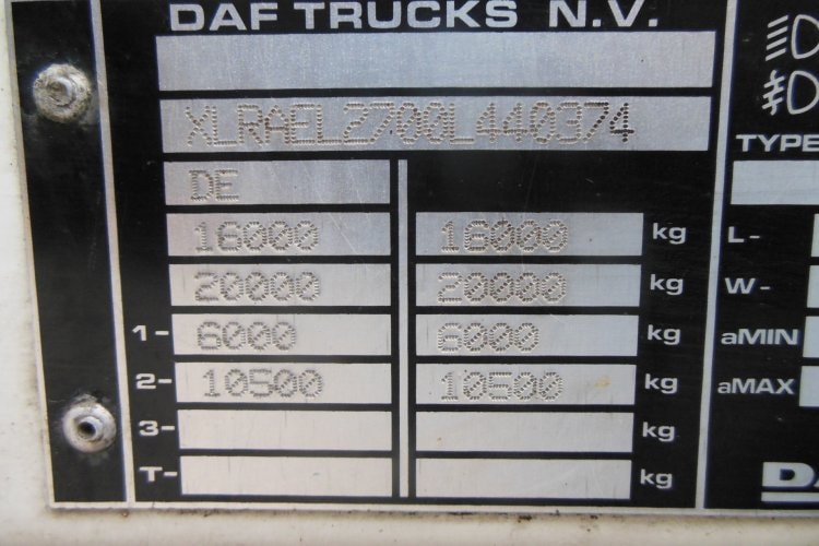 Daf LF 250.16 FA, D-hollandia 2000 kg