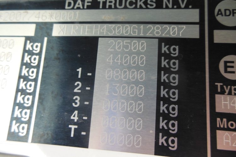 Daf XF 106.510 SSC, Standard