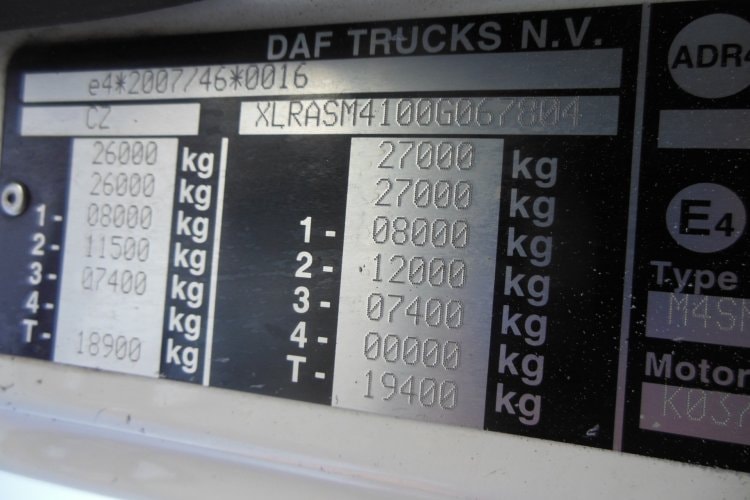 DAF CF 330 FAN, 6X2, HALLER X-2C M-21, ZOELLER DELTA