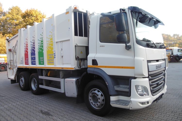 DAF CF 330 FAN, 6X2, HALLER X-2C M-21, ZOELLER DELTA