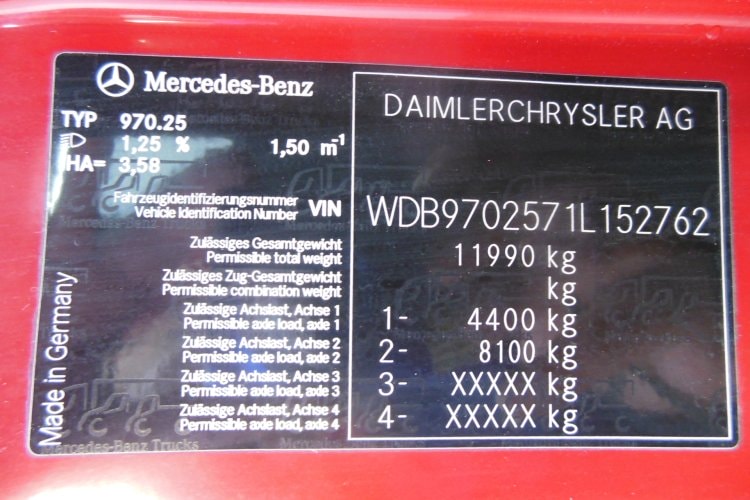 Mercedes Benz 1218, Ruka Palfinger PKK 8500 A