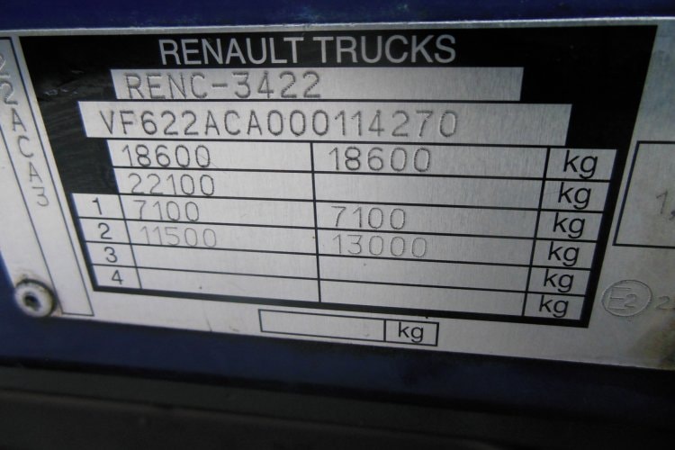 Renault Premium 220.19 P, DCi, Manuál, Valník 7,5m