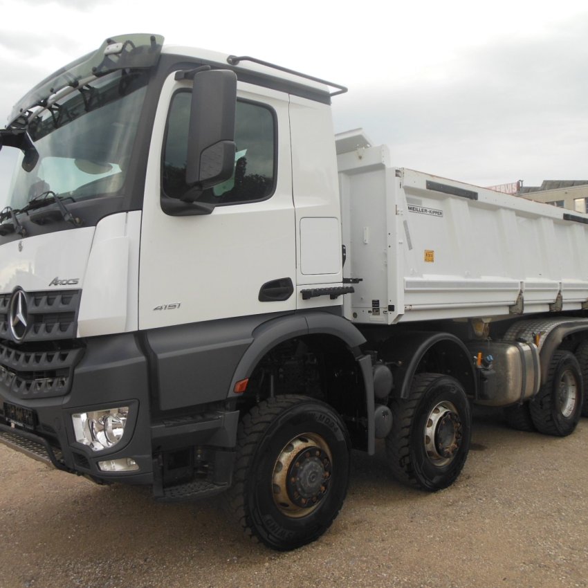 Mercedes Benz 4151 Arocs, 8x6, Meiller, Bordmatic, závěs