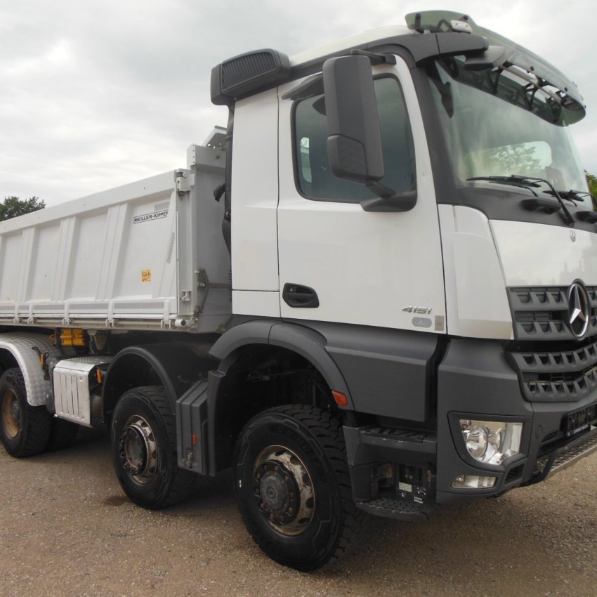 Mercedes Benz 4151 Arocs, 8x6, Meiller, Bordmatic, závěs