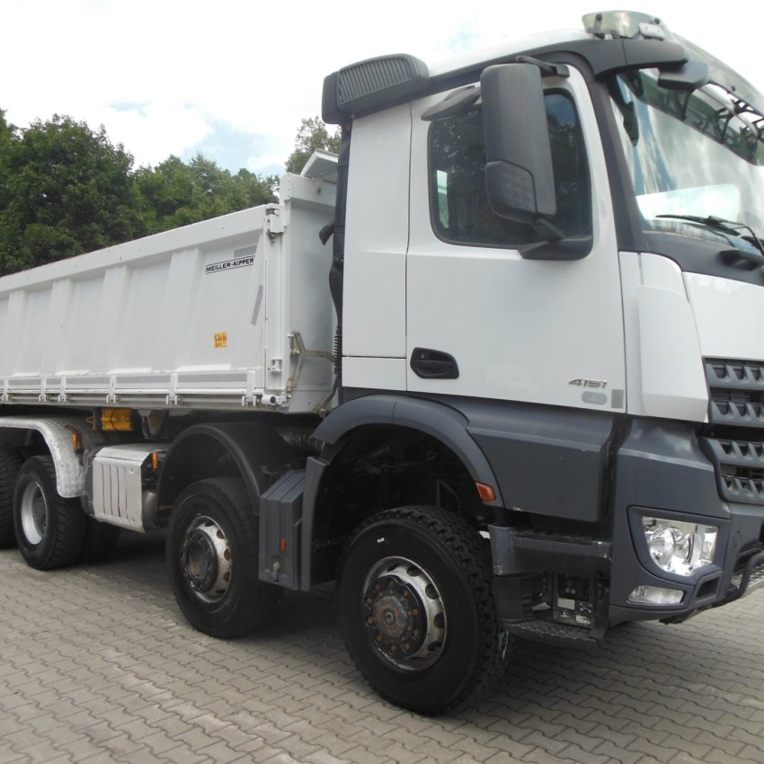 Mercedes Benz 4151 Arocs, 8x6, Meiller, Bordmatic, závěs