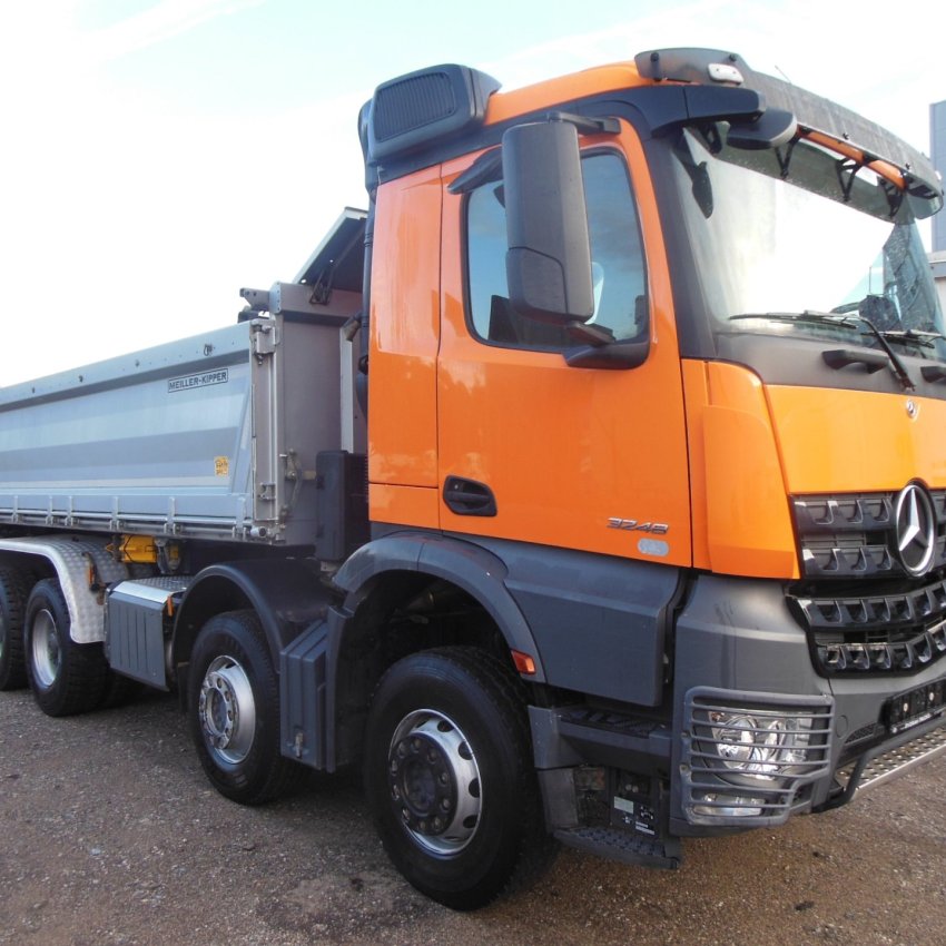 Mercedes Benz Arocs 3248, 8x4, Meiller, Bordmatic, Závěs