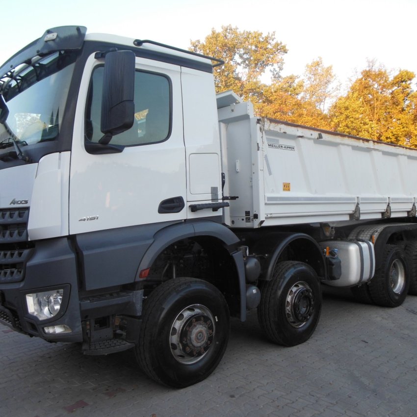 Mercedes Benz 4151 Arocs, 8x6, Meiller, Bordmatic, závěs