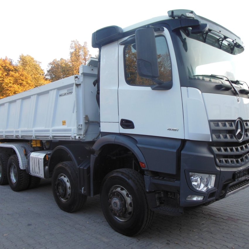 Mercedes Benz 4151 Arocs, 8x6, Meiller, Bordmatic, závěs