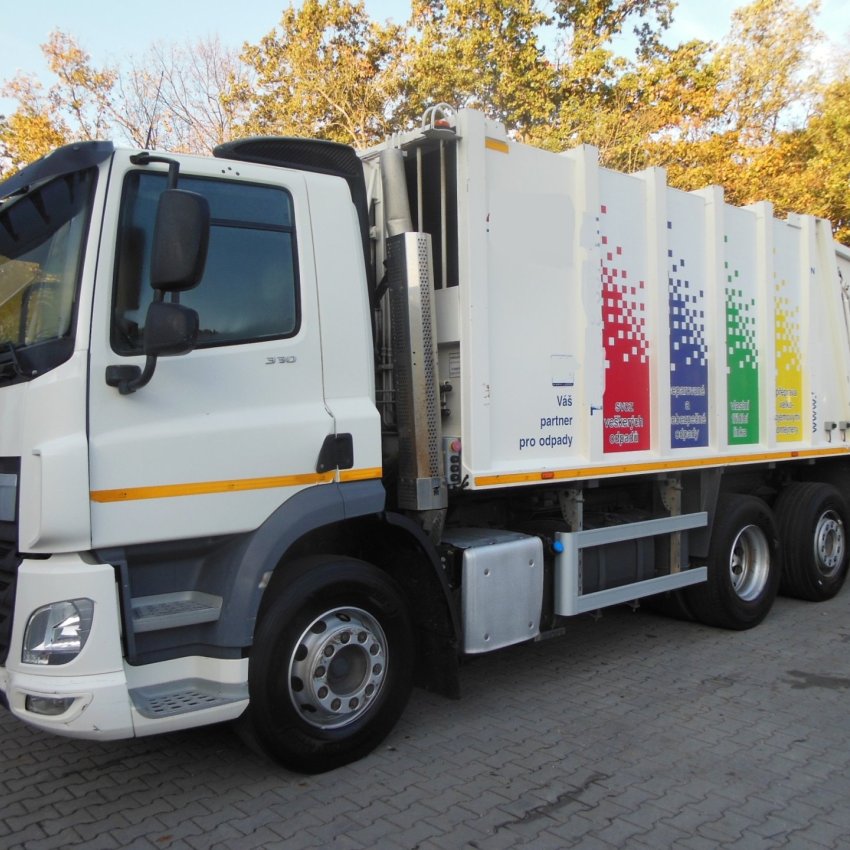 DAF CF 330 FAN, 6X2, HALLER X-2C M-21, ZOELLER DELTA