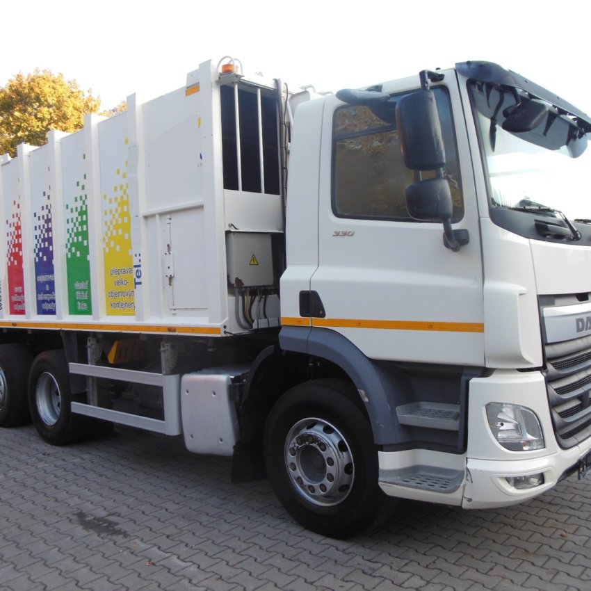 DAF CF 330 FAN, 6X2, HALLER X-2C M-21, ZOELLER DELTA
